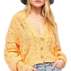 NWOT Free People sandstorm cardigan